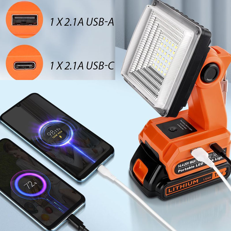 4 Inch Led Work Light Tool Lam - đánh giá và giá Black+Decker Tool Cordless