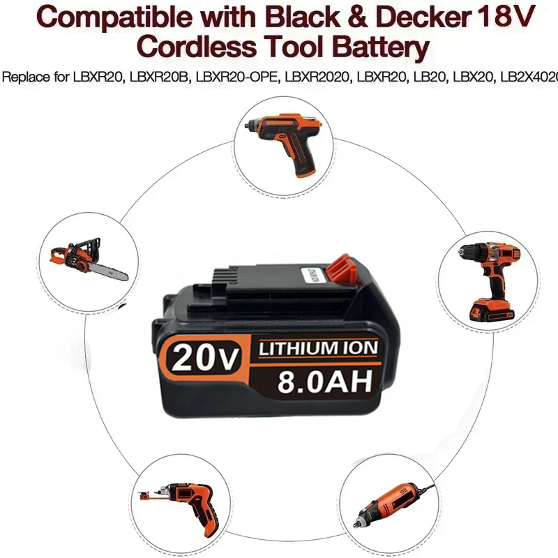Pin thay thế 3.0Ah-8.0Ah cho m - đánh giá và giá Black+Decker Tool Cordless